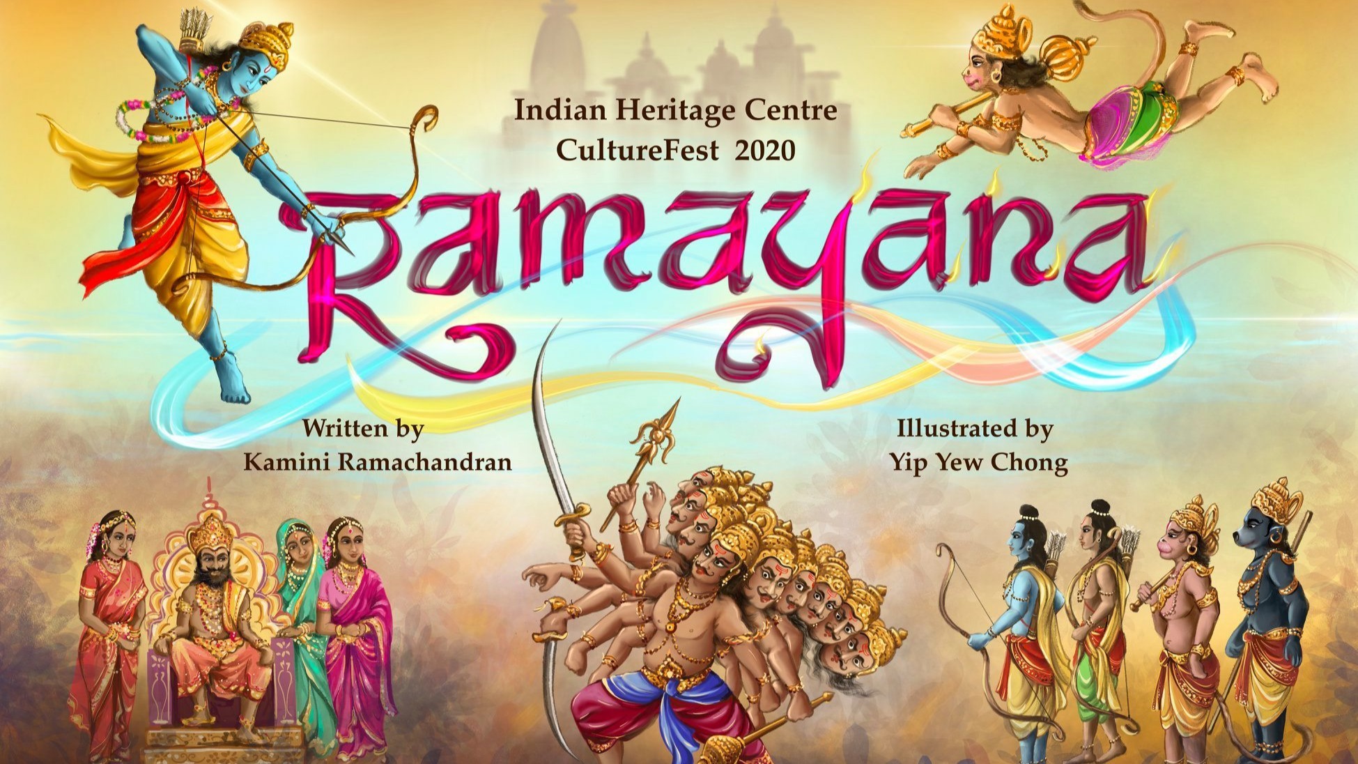A professional storyteller and a mural artist create an abridged e-book on Ramayana at IHC CultureFest