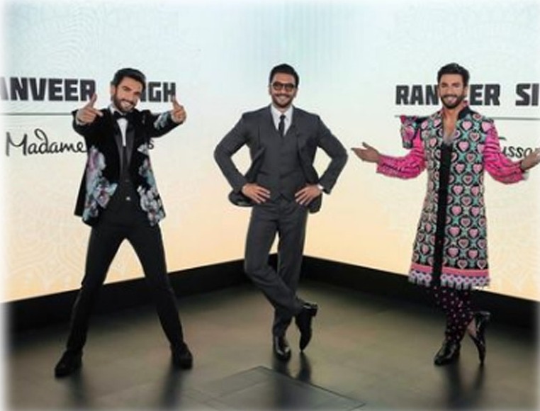 Bollywood: Ranveer Singh meets his stylish wax figures at Madame Tussauds