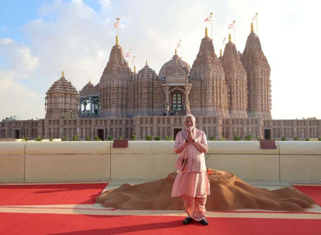 Narendra Modi at BAPS Hindu Mandir Abu Dhabi