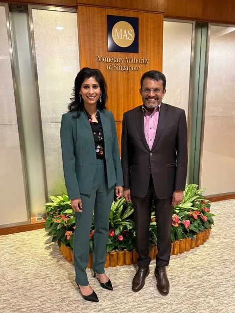 Gita Gopinath and Ravi Menon