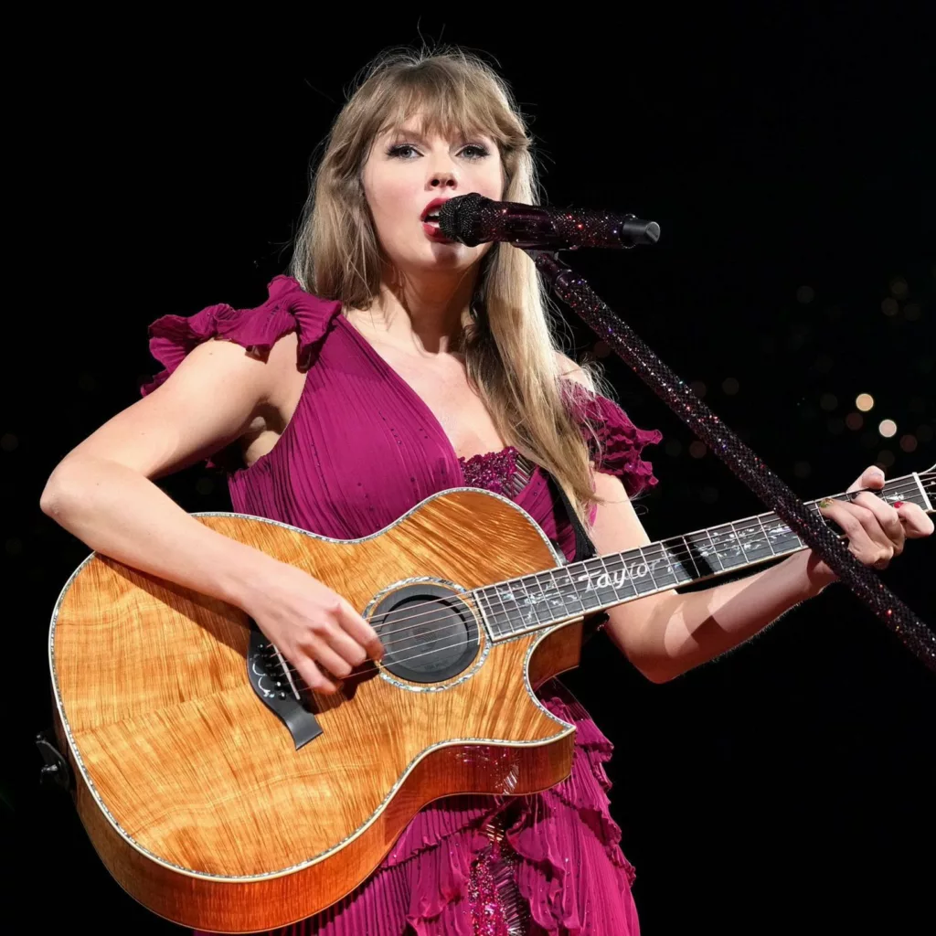 Taylor Swift on stage in Singapore