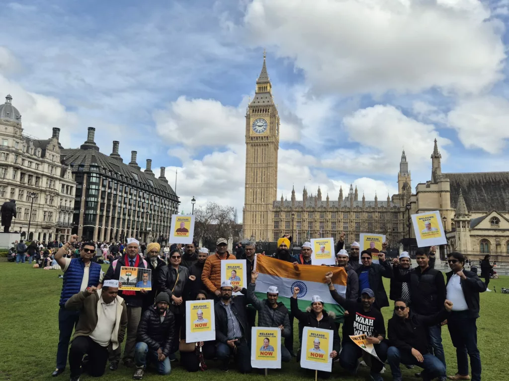 Aam Aadmi Party protest in London