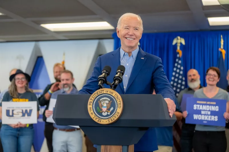 US President Joe Biden in Pittsburgh