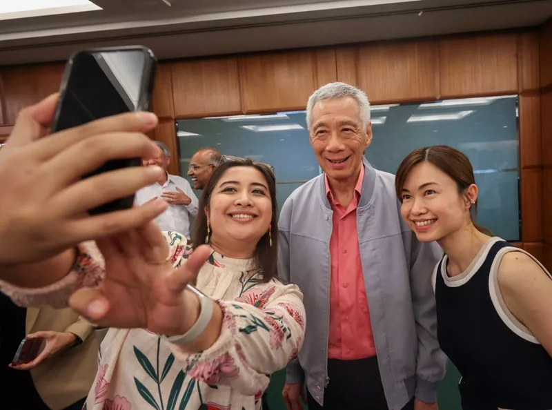 Selfie with Lee Hsien Loong