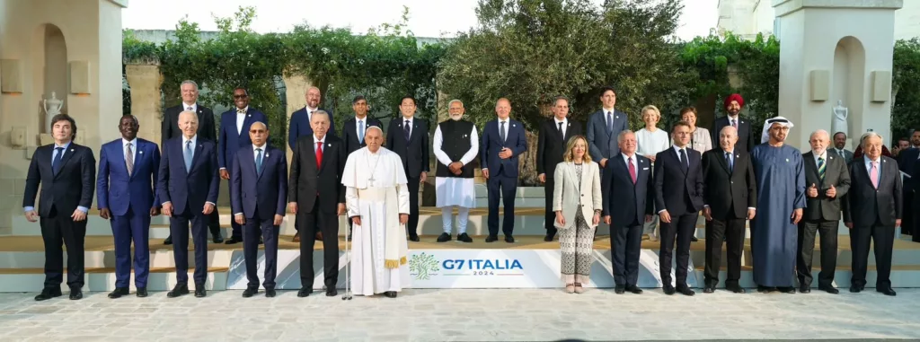 G7 Summit in Italy group photo