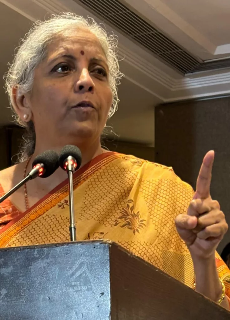 Indian Finance Minister Nirmala Sitharaman