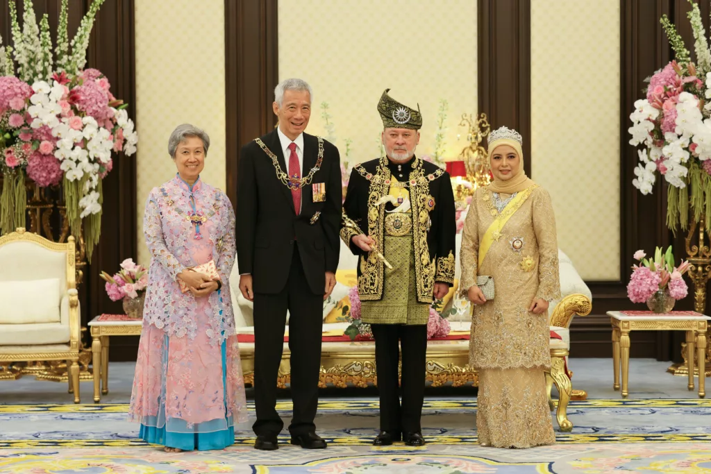 Lee Hsien Loong with King of Malaysia