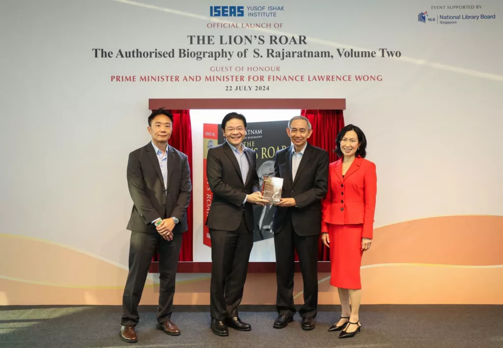 Singapore PM Lawrence Wong at the book launch