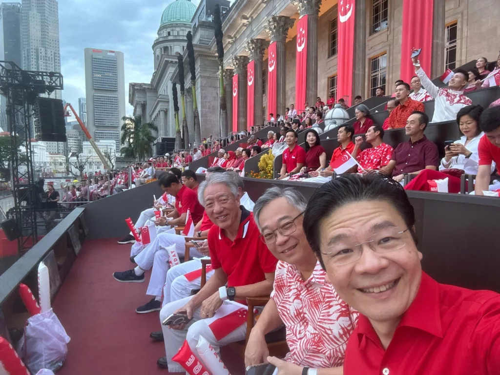Lawrence Wong at the Singapore National Day Parade 2024 