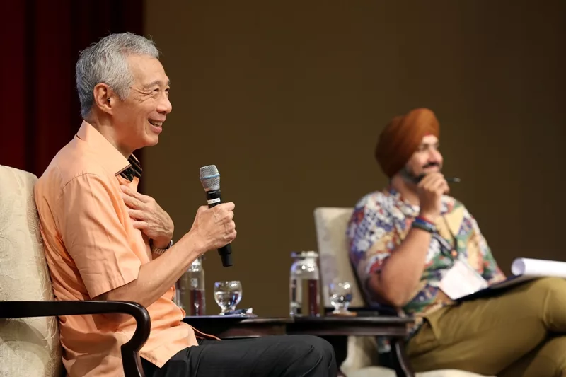 Lee Hsien Loong speaks at the HarmonyWorks! Conference on August 3, 2024