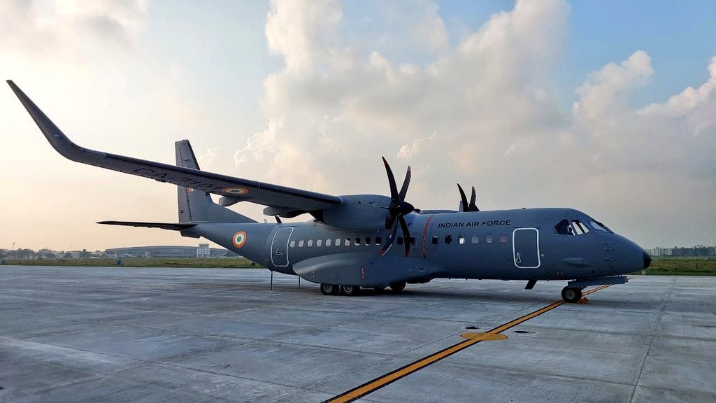 An Indian Air Force aircraft. Photo courtesy: x.com/rajnathsingh