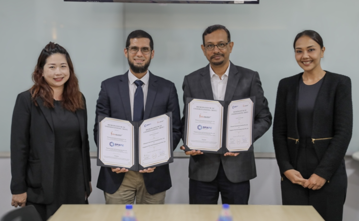 Singapore First Aid Training Centre signs MoU with Eduquest for enhanced workplace safety in F&B sector