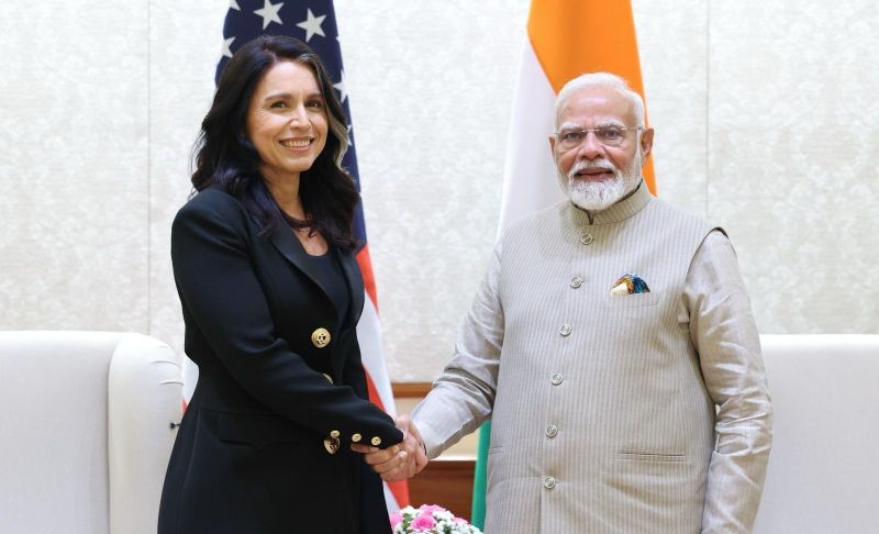 Narendra Modi met Tulsi Gabbard during her visit to India