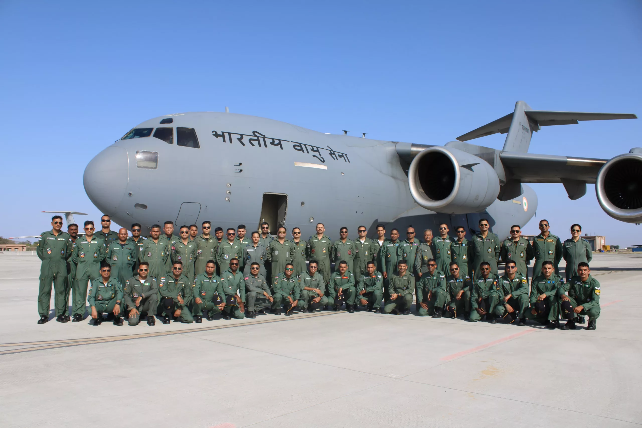 A contingent of the Indian Air Force reached Al Dhafra Air Base in the United Arab Emirates to participate in Exercise Desert Flag-10
