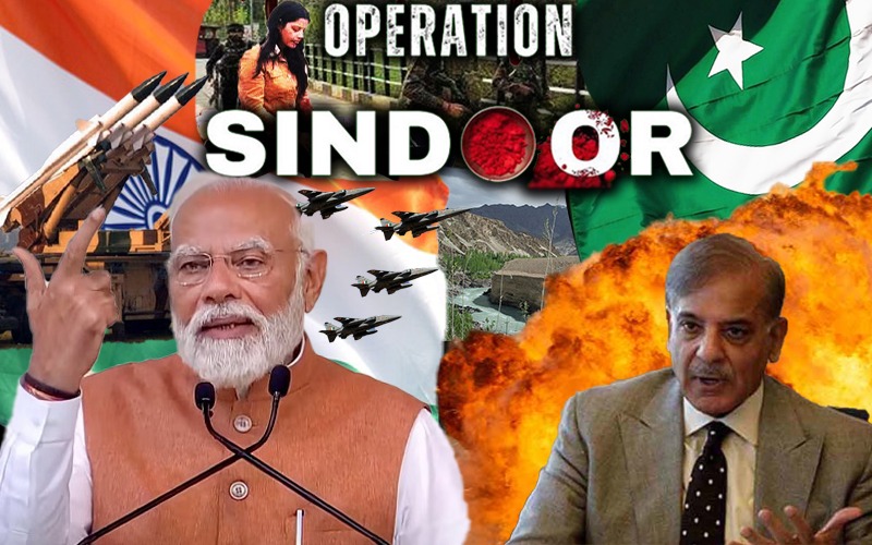 Indian Prime Minister Narendra Modi and Pakistani Prime Minister Shehbaz Sharif