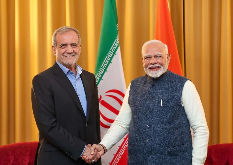 Indian PM Narendra Modi spoke with Iranian President Masoud Pezeshkian and expressed concern over Middle East tension.