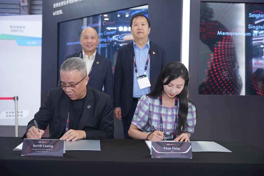 Singtel Lenevo MoU Signing
