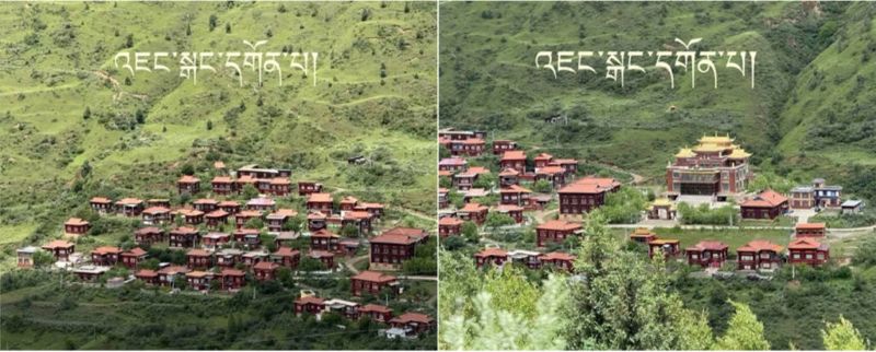 The Chinese authorities have razed down 300 Buddhist stupas and a revered Guru statue in the Drakgo