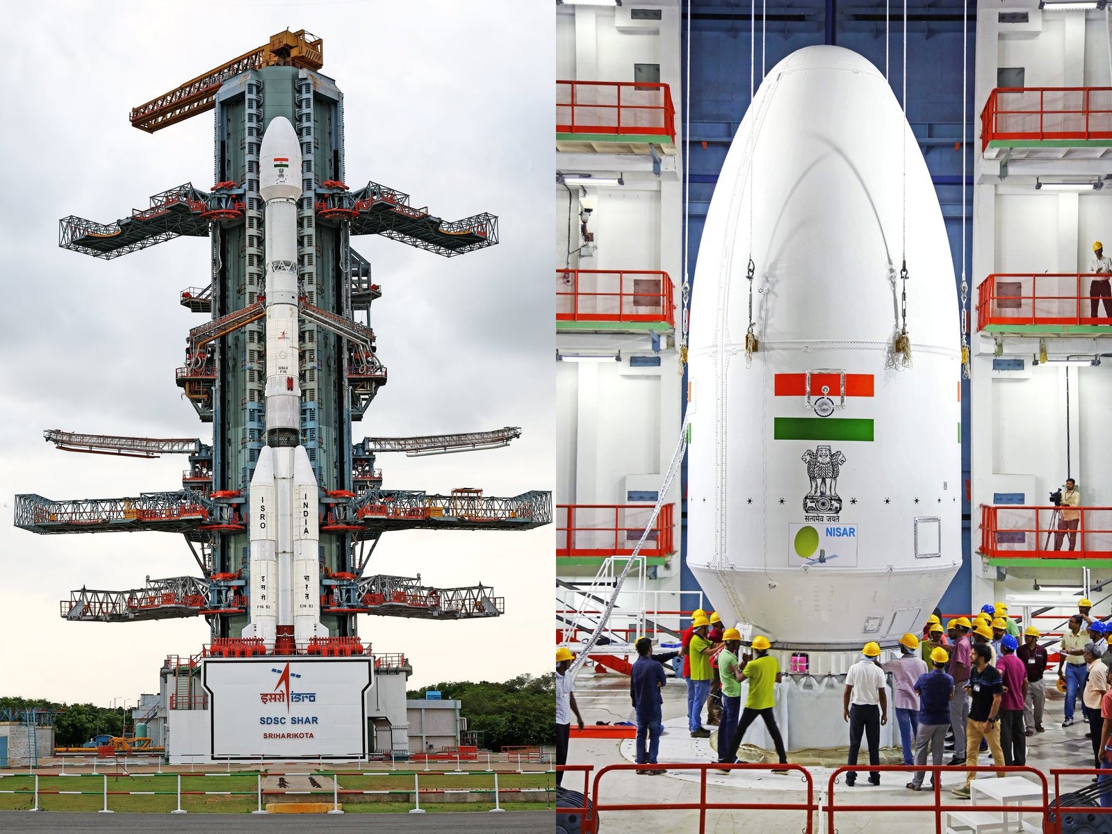 The Indian Space Research Organisation (ISRO) on Wednesday launched the NISAR satellite
