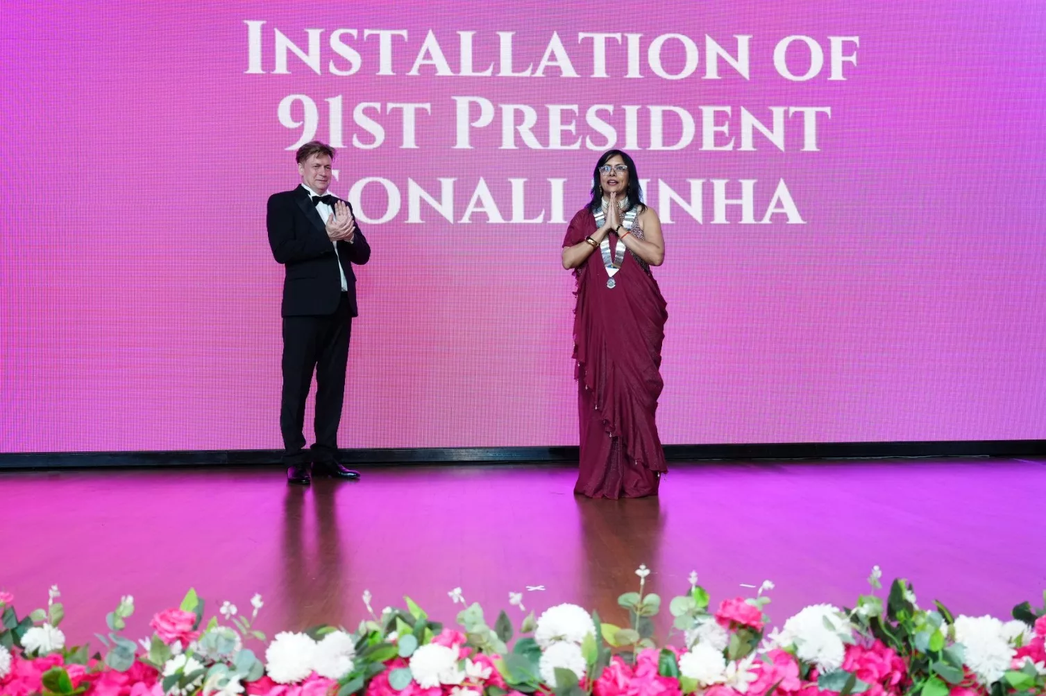 Installation of Sonali Sinha by Rotary Club of Singapore