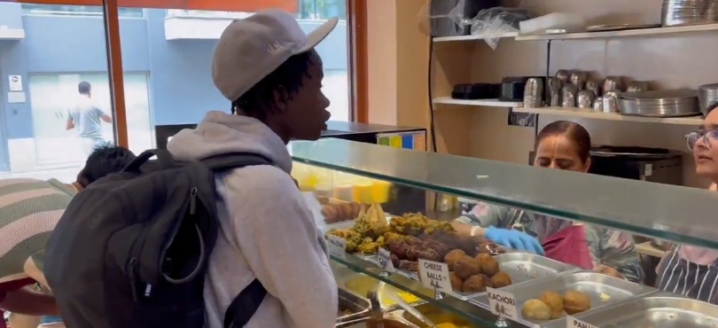 A controversy erupted recently after an African-British man was caught on camera eating chicken inside a popular ISKCON-run restaurant.