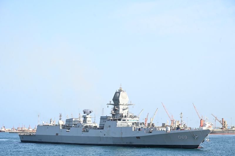 INS Tamal, the eighth ship of the Talwar-class stealth frigates, and INS Surat, the latest indigenously constructed guided-missile destroyer of the Indian Navy, arrived at Jeddah