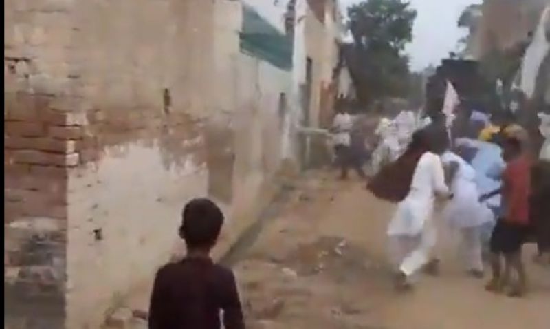 Police have registered two cases against 300 people on terrorism charges after they allegedly set an Ahmadi community worship place in Pakistan