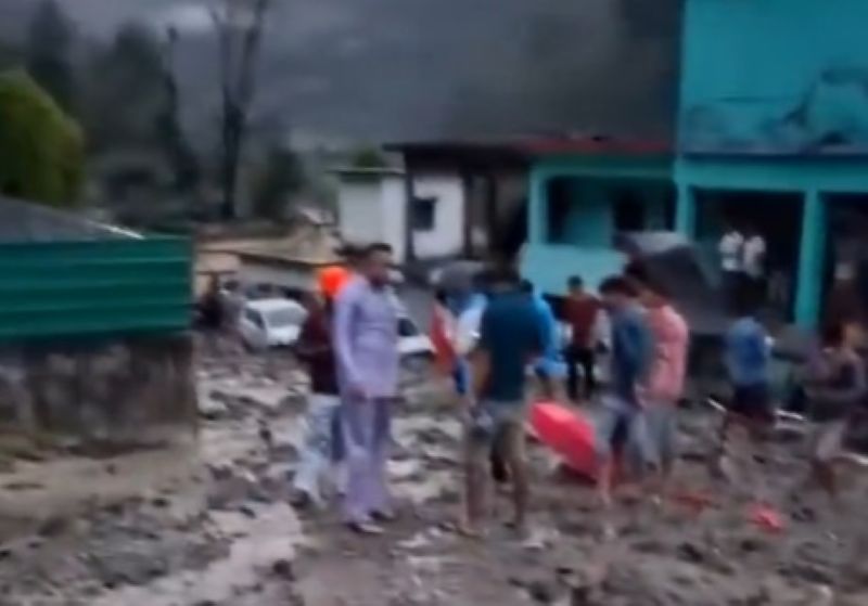 At least one person is feared to have died after a cloudburst hit the Chamoli district in Uttarakhand on Friday