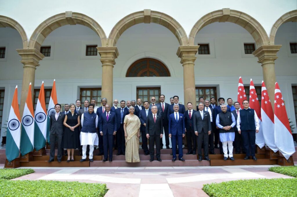 India Singapore officials and ministers