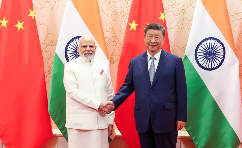 Modi met Chinese President Xi Jinping in Tianjin, when he said the cooperation between the two countries is linked to the interests of 2.8 billion people