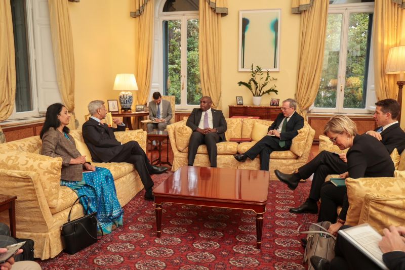S Jaishankar spoke with David Lammy when they discussed the ongoing developments around the Ukraine conflict