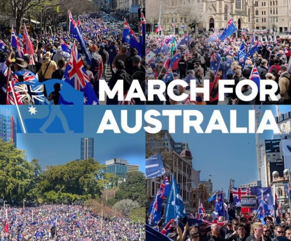 Clashes broke out during anti-immigration rallies held across Australian cities on Sunday